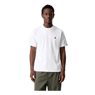 A Bathing Ape A Bathing APE - One Point Tee - Heren - Tops - Wit - Maat: L Katoen