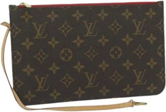 Louis Vuitton Pre-owned Clutches, female, Brown, Size: ONE SIZE Pre-owned Canvas Clutch