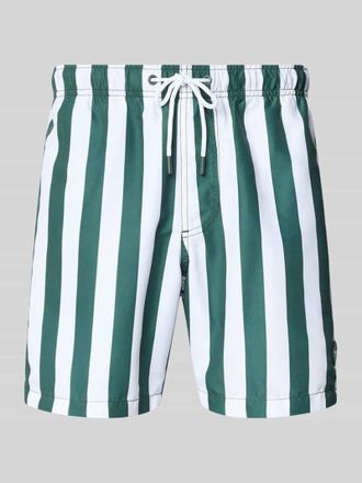 Shiwi Badehose mit Ges&auml;&szlig;tasche und elastischem Bund in Dunkelgruen, Gr&ouml;&szlig;e XXL