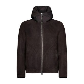 Herno Winter Jackets, male, Brown, L, Shearling Jacket