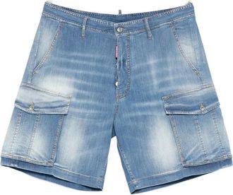 Dsquared2 Blue Cargo Denim Shorts