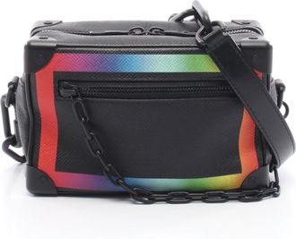 Louis Vuitton Black Multi-Color Taiga Leather Leather Shoulder Bag (Pre-Owned)