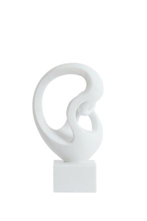 Light & Living Ornamento Blanco De Pl&aacute;stico Acogedor Light & Living Felicia