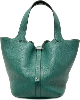 Herm&egrave;s Pre-owned Hermes Clemence Picotin Lock 22 V92SENSC3DEB19S8