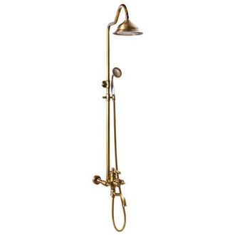 Desconocido Adelita Retro S-1125 Juego De Ducha De Superficie Oro Viejo