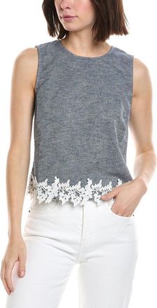CeCe by Cynthia Steffe Cece Boxy Sleeveless Linen-Blend Top