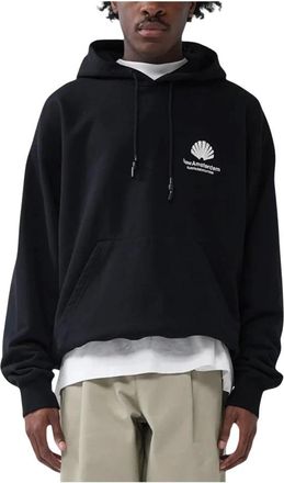New Amsterdam Surf Association Logo Hoodie - Heren - Hoodies - Zwart - M - Katoen - Hoodies & sweatvesten