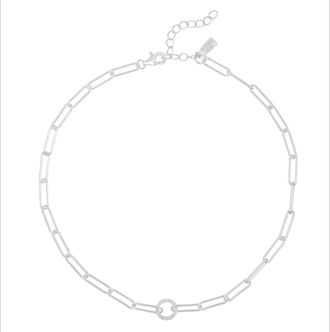 Electric Picks Womens Jade Necklace In Silver