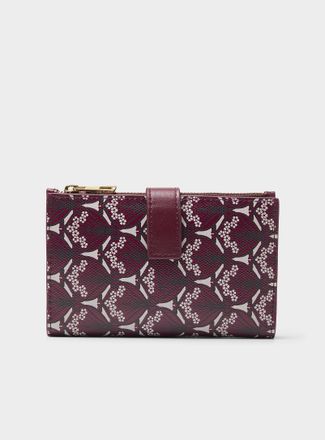 Liberty Womens Iphis burgundy wallet Made with Liberty Fabric