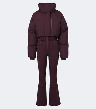 Cordova Myoko belted down ski suit