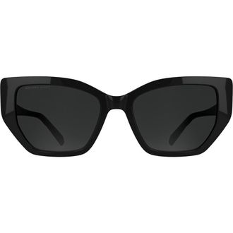 Kendra Scott Dira 56mm Butterfly Sunglasses in Black at Nordstrom
