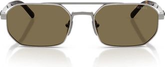 Prada Sunglasses Prd53 S 23 J90 F Satin Gunmetal/Light Brown Men