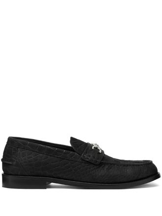 Versace Medusa 95 loafers - men - Calf Leather/Goat Skin/Calf Leather/Calf Leather - 46 - Black