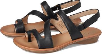 Naturalizer SOUL Naturalizer - Shakina Womens Sandals Black Faux Leather : 6.5 W (C), Synthetic