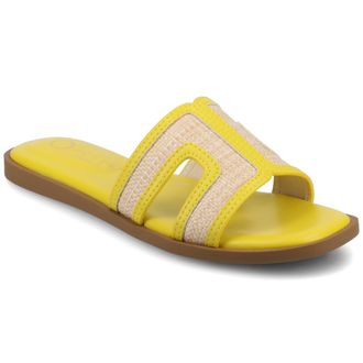 Journee Collection Womens Primah Wide Width Flat Sandals
