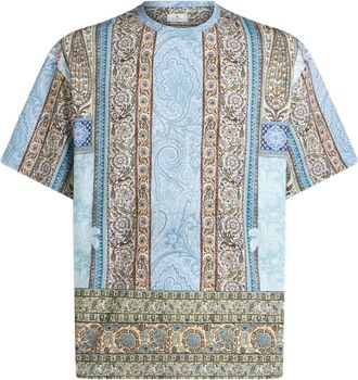Etro T-shirt con stampa astratta - Blu