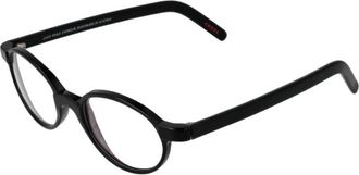 Andy Wolf Zwarte Ronde Acetaat Optische Frames Blauw-Filter - unisex - Brillen - Zwart - ONE Size - Wol - Accessoires