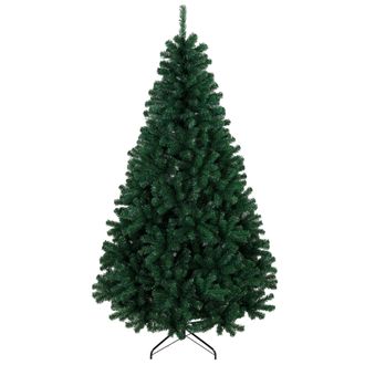 HOMCOM Homcom &Aacute;rbol De Navidad Artificial De 230 Cm, Ramas Articuladas, 1300 Puntas De Pvc Ign&iacute;fugo, Montaje R&aacute;pido, Soporte De Acero, Verde