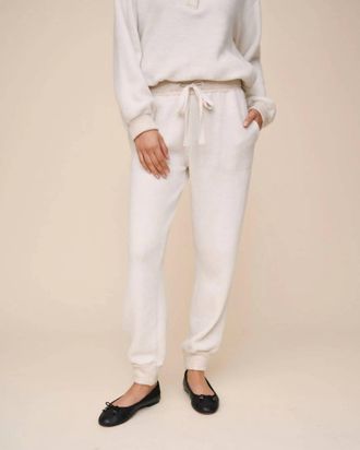 Bella Dahl Contrast Sweatpants In Oatmeal