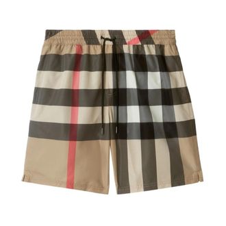 Burberry Check Sea Boxer - male - Burberry - Beachwear - Multicolor - 3XL - Swimwear