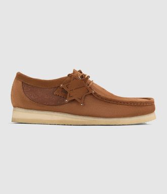 Clarks Mocassins Wallabee Tan Embroidery, Collaboration Clarks X Andersson Bel