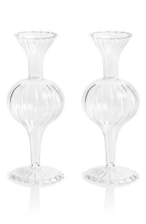 Zodax Monet Optic Set of 2 Vases in Clear at Nordstrom Rack