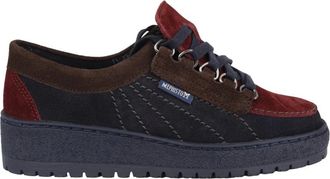 Mephisto Lady Veterschoen - Donkerblauw Mix - Dames - Sneakers - Veelkleurig - 42 1/2 EU - Su&egrave;de - Schoenen