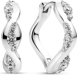 Sif Jakobs Jewellery Earrings Ellera Waves Altro Creolo in 925 Sterling Silver at Nordstrom