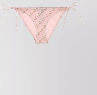 Versace side-tie patterned low-rise bikini bottom