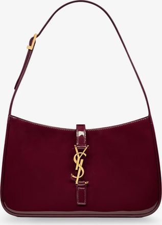 Saint Laurent Borsa a spalla LE 5 &Agrave; 7 in pelle verniciata bordeaux - SAINT LAURENT - gender_Woman