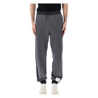 Thom Browne Broeken, Heren, Grijs, 2Xl, Katoen, Classic 4-Bar Jersey Loopback Trainingsbroeken