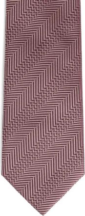 Brioni textured silk tie - Rosso