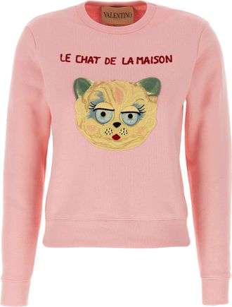 Valentino Garavani Womens Le Chat De La Maison Sweatshirt