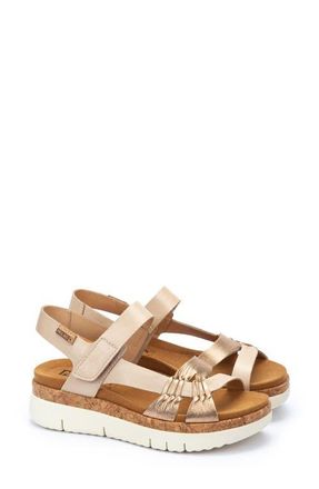 Pikolinos Palma Wedge Sandal in Champagne at Nordstrom, Size 8.5Us