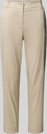 Christian Berg Slim Fit Stoffhose in verk&uuml;rzter Passform in Kitt, Gr&ouml;&szlig;e 34