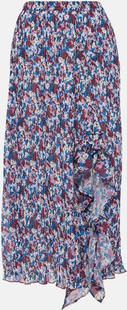 Ganni Cutout satin maxi skirt