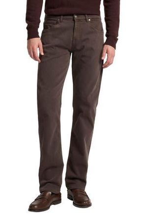 7 For All Mankind Luxe Performance Lefthand The Straight Leg Jeans in Left Hand Coffe at Nordstrom Rack, Size 32