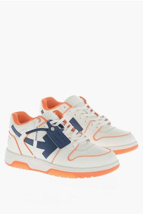 Off-white Leather Low-Top Sneakers OUT OF OFFICE OUTLINED size 47