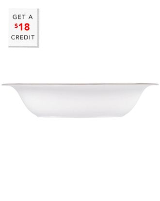 Wedgwood Vera Wang For Wedgwood Lace Gold Open Vegetable Bowl Oval 9.75In With $18 Credit