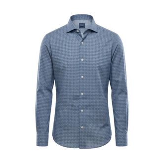 Fedeli Casual Shirts, male, Blue, Size: 2XL Shirts