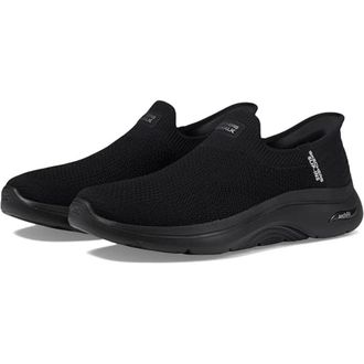 Skechers Go Walk Arch Fit 2.0 125310-BBK Womens Black Walking Shoes RHS9697