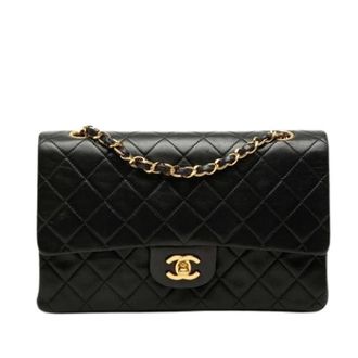Chanel Pre-owned Vintage Double Flap Shoulder Bag - Dames - Pre-owned - Zwart - Maat: ONE Size Leer