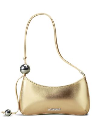 Jacquemus The Bisou shoulder bag - women - Cotton/Lambskin - OS - Gold