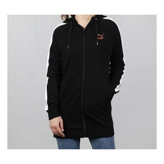 Puma (WMNS) PUMA hooded Zipper Casual Jacket Black 577425-01