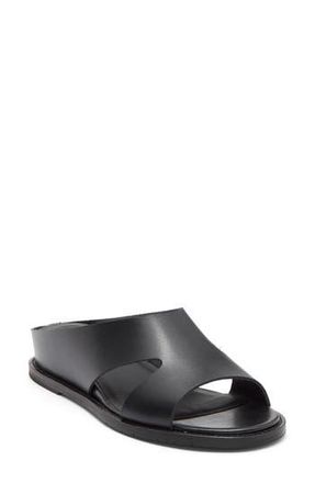 Aquatalia Petra Wedge Sandal in Black Leather at Nordstrom Rack, Size 6.5