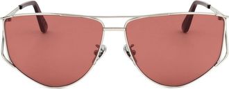 Retro Superfuture 64mm Cat Eye Sunglasses in Silver at Nordstrom Rack