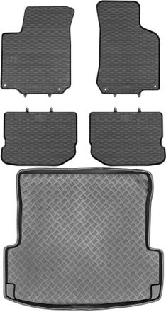 OEM Juego De Alfombrillas De Goma Para Coche Y Maletero Para Skoda Octavia I Sed&aacute;n/hatchback De 1997-2004