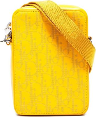 Dior trotter pattern shoulder bag - Yellow