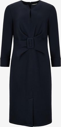 Natan Langes V-Ausschnitt-Kleid mit Drapierung Diade