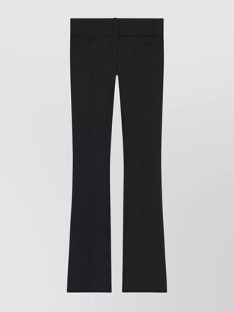 Courrèges belted waist flared leg trousers